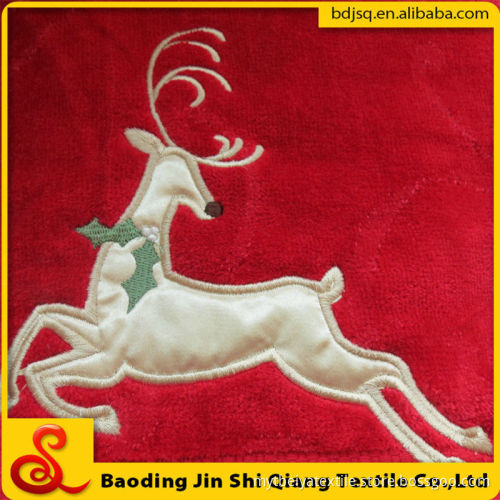 China wholesale towel factory embroidery design Christmas kitchen towel